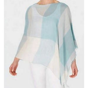 J. Jill Gingham Poncho
